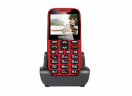 Mobilní telefon Evolveo EasyPhone XD se stojánkem, červená