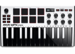 Akai MPK MINI MK3 WHITE - USB ovládací klávesnice