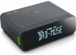 Radiobudzik Muse Muse DAB+/FM RDS RADIO M-175 DBI Alarm Function, Aux in, Black
