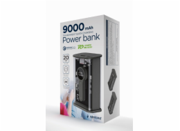  PowerBank Transparent 9000 mAh QC3.0 Black