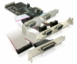 Delock adaptér PCI Express x1 4x sériový port + 1x parall...