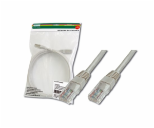 Digitus Patch Cable, UTP, CAT 5e, AWG 26/7, měď, šedý 2m