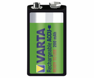 1 Varta Rechargeable Aku E Ready2Use NiMH 9V-Block 200 mAh