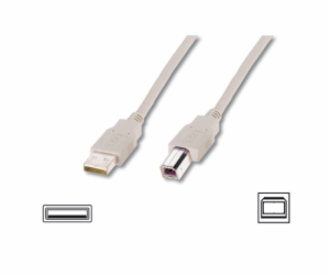 Digitus Připojovací kabel USB 2.0, typ A - B M / M, 5,0 m...