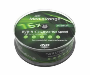 MediaRange DVD-R 4,7 GB, prázdné DVD disky