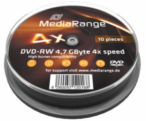 DVD-RW MediaRange 4.7GB  4x SPINDL (10pack)