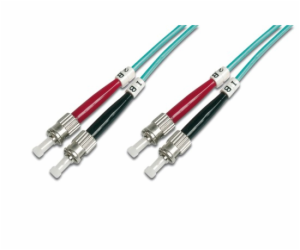 DIGITUS Fiber Optic Patch Cord, ST to ST, Multimode, OM3,...