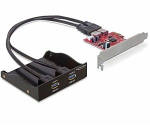 DeLOCK USB 3.0 přední panel 2-port vč. PCI Express karty,...