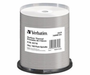 VERBATIM CD-R DataLifePlus 700MB, 52x, thermal printable,...