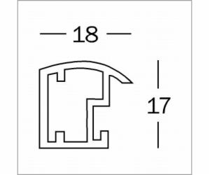 Rámeček Walther Trendstyle černý 40x50 plast