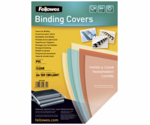 Fellowes Binding Covers A4 Clear PVC   180 Mikron