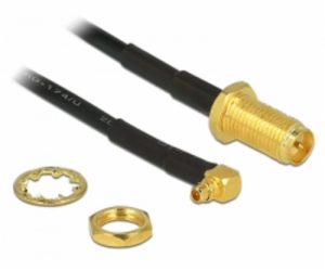 Delock Antenna Cable RP-SMA Jack Bulkhead > MMCX 90° Plug...