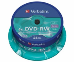 VERBATIM DVD-RW(25-pack)Spindle/4x/4.7GB