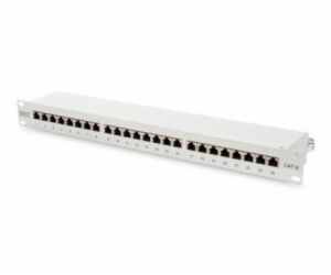 Digitus CAT 6 patch panel, stíněný, 24 portů RJ45, 8P8C, ...