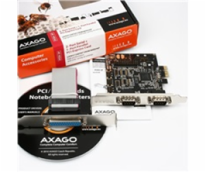 AXAGO,  PCEA-SP, PCI express karta, 2x RS232, 1x LPT, Ful...