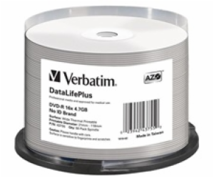 Verbatim DVD-R 4,7GB 16x, AZO, printable, spindle, 50ks (...