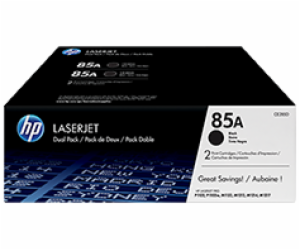 HP 85A Black 2-pack LJ Toner Cart, CE285AD (1,600 / 1,600...