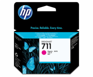 HP 711 Magenta DJ Ink Cart, 29 ml, CZ131A