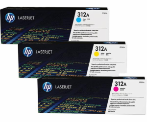 HP 312A 3-pack CYM LJ Toner Cart, CF440AM (2,700 / 2,700 ...