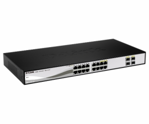 D-Link DGS-1210-16 20-port Gigabit Smart Switch, 16x GbE,...