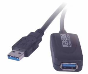 PREMIUMCORD USB 3.0 repeater a prodlužovací kabel A/M-A/F 5m