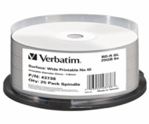 VERBATIM BD-R(25-pack)Blu-Ray/spindle/6x/25GB/Printable/N...