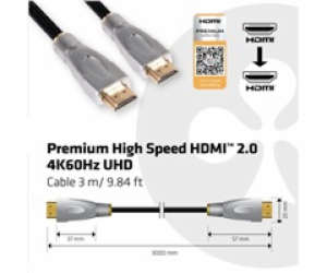 Club3D Kabel Certifikovaný HDMI Premium High Speed, HDMI ...