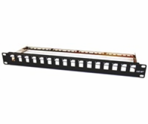 19" modulární patch panel LEXI-Net 16port, černý