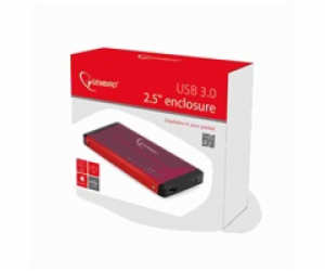 GEMBIRD externí box pro 2.5" zařízení, USB 3.0, SATA, čer...