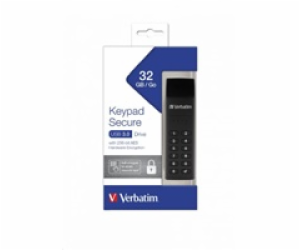 VERBATIM USB 3.0 Drive 32 GB - Keypad Secure (R:160/W:130...