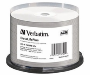 Verbatim CD-R 700MB 52x, printable, spindle, 50ks (43745)