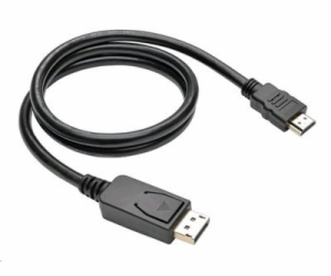 C-TECH CB-DP-HDMI-10 kabel DisplayPort/HDMI, 1m, černý