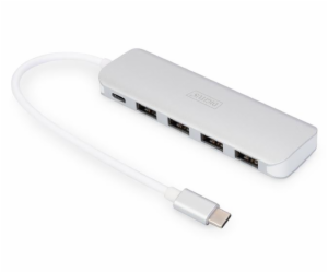 DIGITUS  Rozbočovač USB Type-C  4 (USB 3.0) + PD