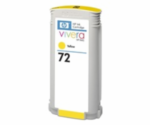 HP 72 Yellow DJ Ink Cart, 130 ml, C9373A