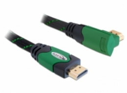 Delock Kabel High Speed HDMI with Ethernet – HDMI A samec > HDMI A samec pravoúhlý 2 m