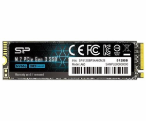 Silicon Power P34A60 512GB M.2 2280 PCI-E x4 Gen3 NVMe SS...