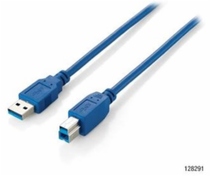 Equip kabel USB-A – USB-B USB 3 m modrý (128293)