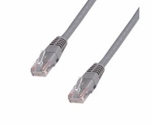 DATACOM Patch kabel UTP CAT5E 5m šedý