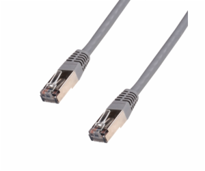 DATACOM Patchkabel 10m,FTP,Cat5e , RJ45, šedý