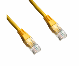 DATACOM patch cord UTP cat5e 3M žlutý