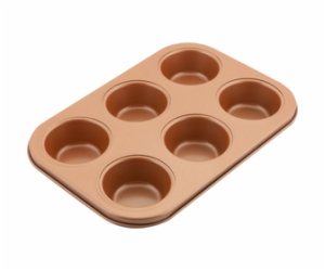 Lamart LT3091 Forma na 6 muffinů COPPER, 26,5 x 18 cm