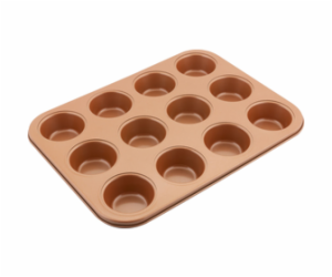 Lamart LT3092 Forma na 12 muffinů COPPER, 35,5 x 26,5 cm