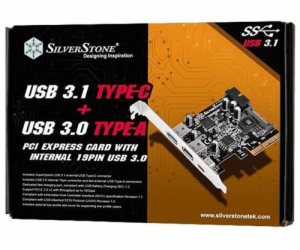 Karta SilverStone SST-ECU05 PCI Express se 4 porty USB 3....