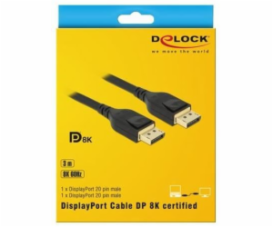 Delock DisplayPort kabel - DisplayPort 3m černý (85661)