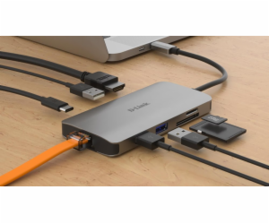 DUB-M810 8-in-1 USB-C hub, dokovací stanice