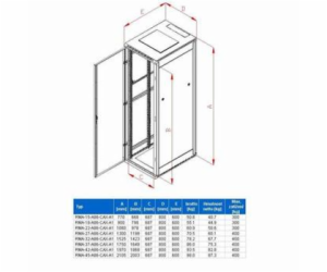 Stojanový rozvaděč 42U (š)800x(h)600