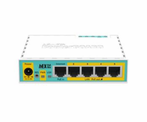 RouterBoard Mikrotik RB750UPr2 hEX PoE lite, 64 MB RAM, 4...