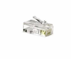 Konektor RJ45 UTP 8p8c, Cat 5e, drát, 50micron