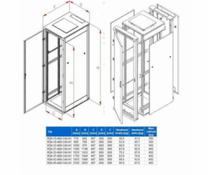 Rack Triton 19   stojanový 32U/600x800 rozebíratelný