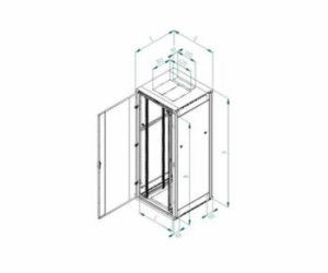 Rack Triton 19   stojanový 37U/800x800 rozebíratelný